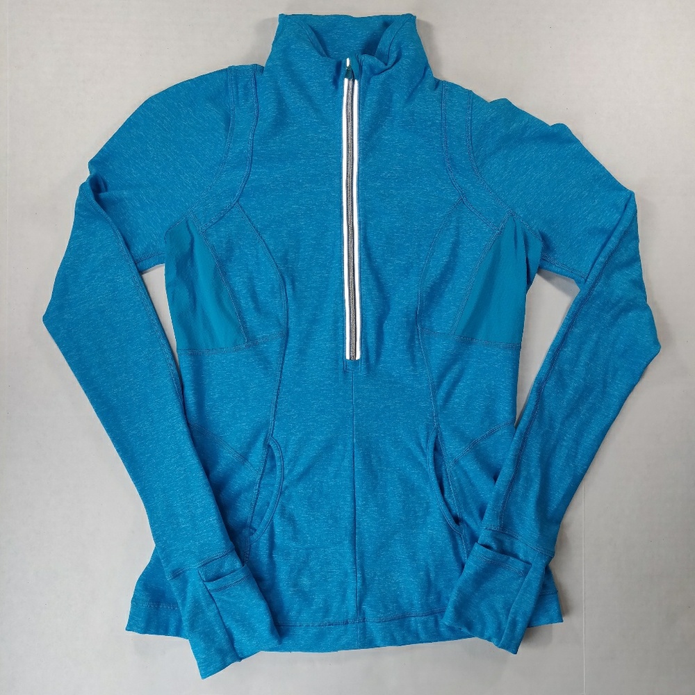 Lululemon Reflective 1/2 Zip Running Shirt Sleeves